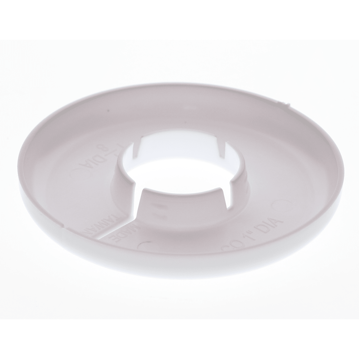 Pasco 2875-W 1" CWT White Floor & Ceiling Plate