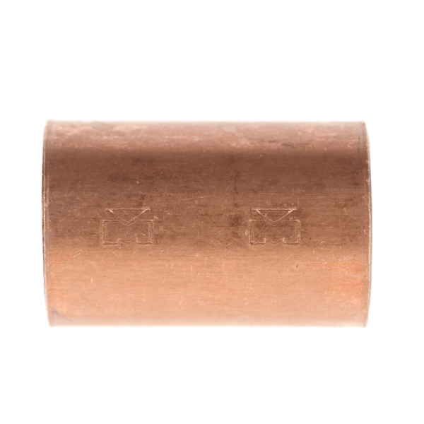 1/2" Copper Sweat Fittings - Coupling - Rolled Stop C x C