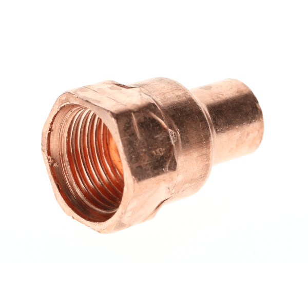 1/2" x 3/8" Copper Sweat Fittings - Fitting Female Adapter Ftg x FPT