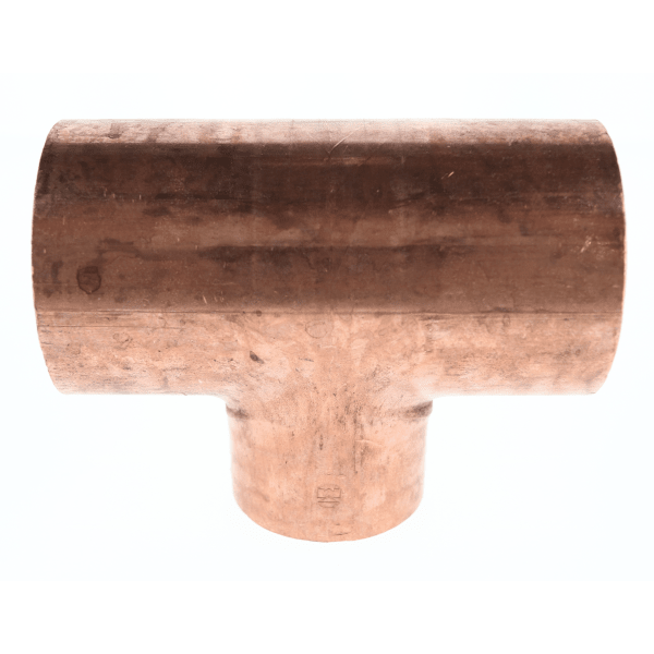 2-1/2" x 2-1/2" x 2" Copper Sweat Fittings - Tee C x C x C