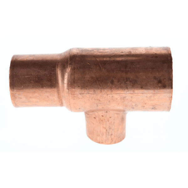 2-1/2" x 2" x 1" Copper Sweat Fittings - Tee C x C x C