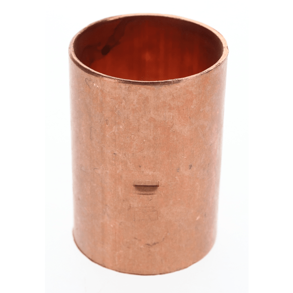 1-1/4" Copper Sweat Fittings - Coupling - Dimple Stop C x C