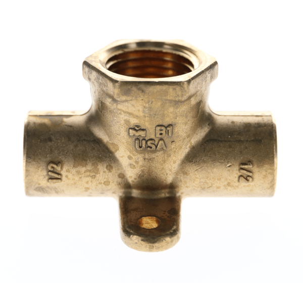 3/4" Copper Sweat Fittings - Drop Ear Tee to FPT C x C x FPT