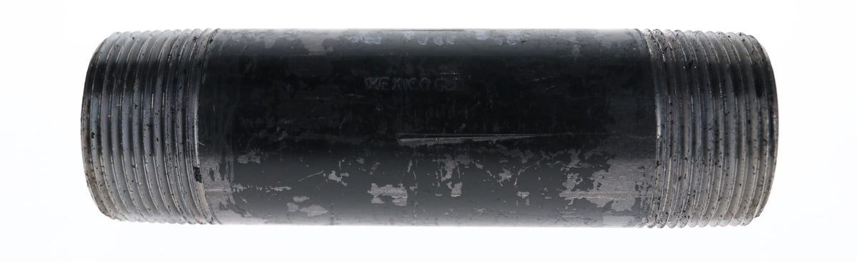 Mueller Streamline 1-1/4" x 6" - Black Iron Nipple