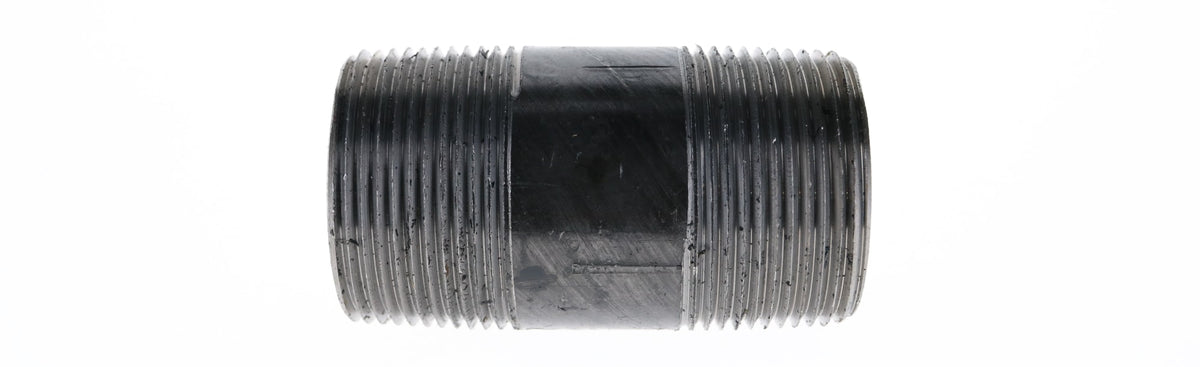Mueller Streamline 1-1/4" x 3-1/2" - Black Iron Nipple