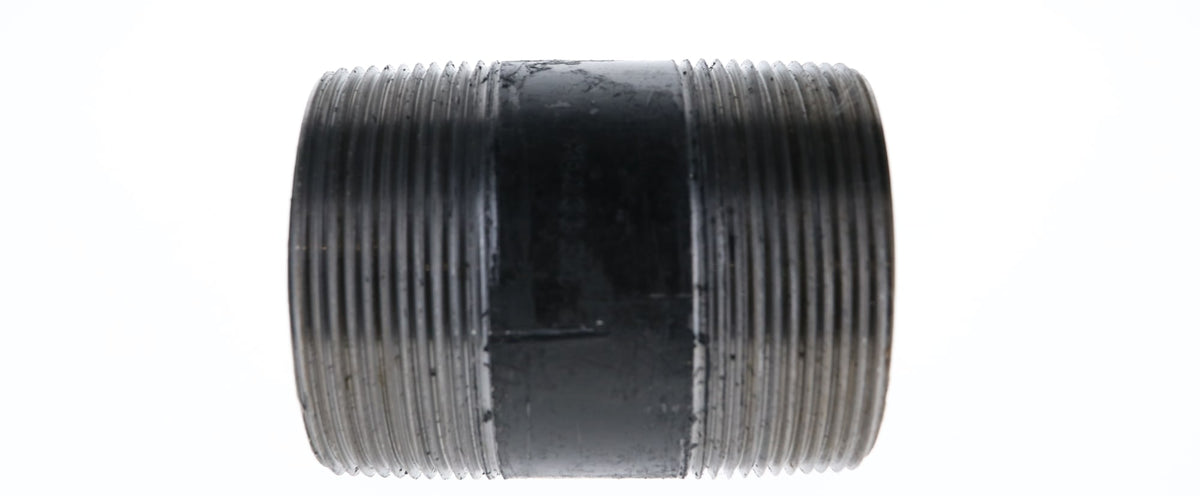 Mueller Streamline 3" x 3-1/2" - Black Iron Nipple