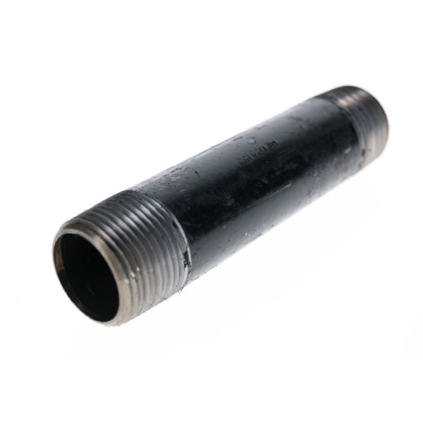 1" x 6" - Black Iron Nipple