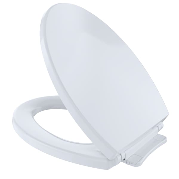 TOTO® SoftClose® Non Slamming, Slow Close Elongated Toilet Seat and Lid, Cotton White - SS114#01