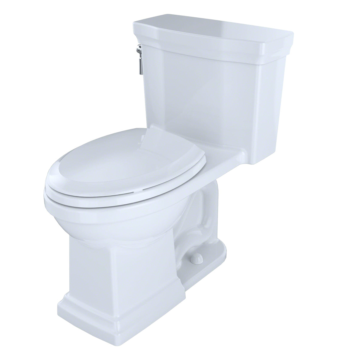TOTO® Promenade® II One-Piece Elongated 1.28 GPF Universal Height Toilet with CEFIONTECT, Cotton White - MS814224CEFG#01