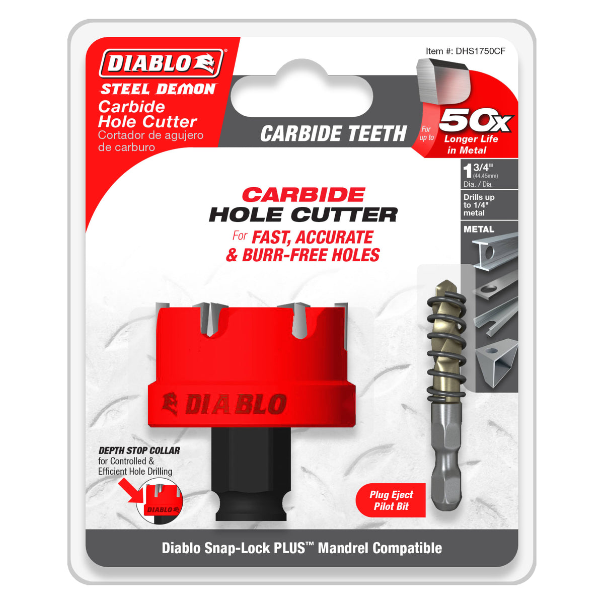 Diablo 1-3/4" Steel Demon™ Carbide Teeth Hole Cutter