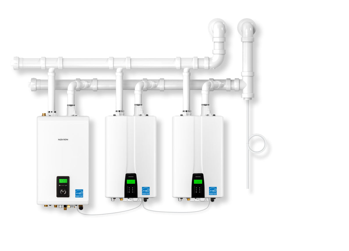 Navien NCB-240/130H High Efficiency Condensing Combi-Boiler - Max Htg Input: 130,000 BTU/h, Max DHW Input: 199,900 BTU/h, Indoor Wall-Hung