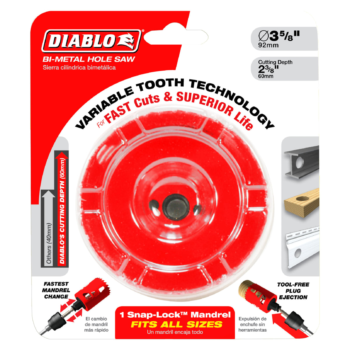 Diablo 3-1/2" Bi-Metal Hole Saw
