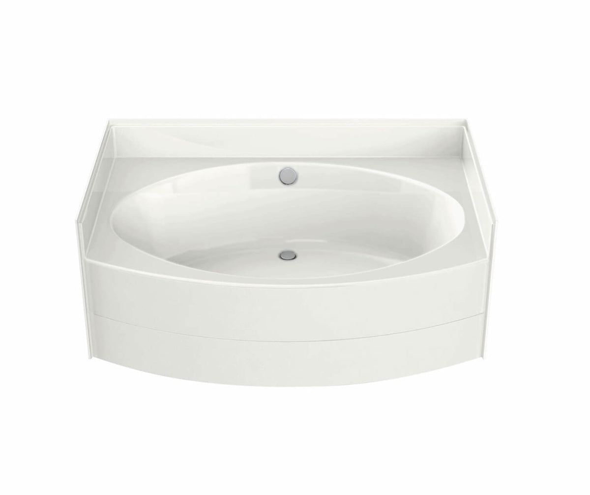Maax VO6042 5 FT AcrylX Alcove Center Drain Bathtub in White