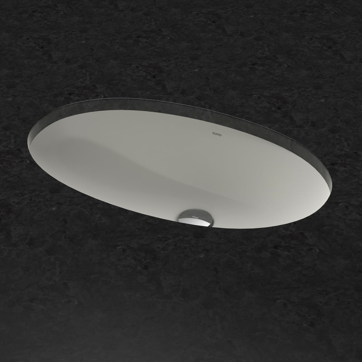 Toto LT1506G#01 24" Oval Undermount Bathroom Sink with CEFIONTECT, Cotton White