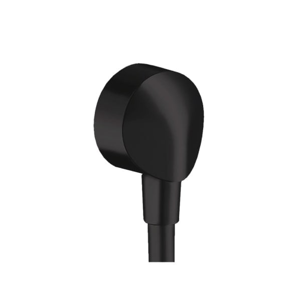 hansgrohe FixFit Wall Outlet with Check Valves in Matte Black