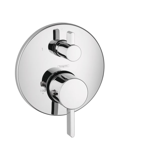 hansgrohe Ecostat Thermostatic Trim S with Volume Control in Chrome