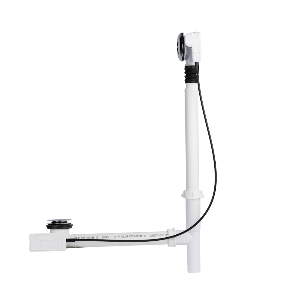 Maax 10025720-084 33", Chrome Plated, Flexible, Waste and Overflow Neck for Bathtub