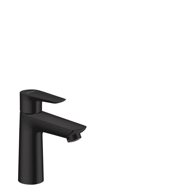 hansgrohe Talis E Single-Hole Faucet 110 with Pop-Up Drain, 1.2 GPM in Matte Black