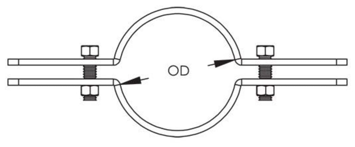 511 nVent CADDY EZ Riser for Copper Tube, 2" Pipe, 2 1/8" (54 mm) OD