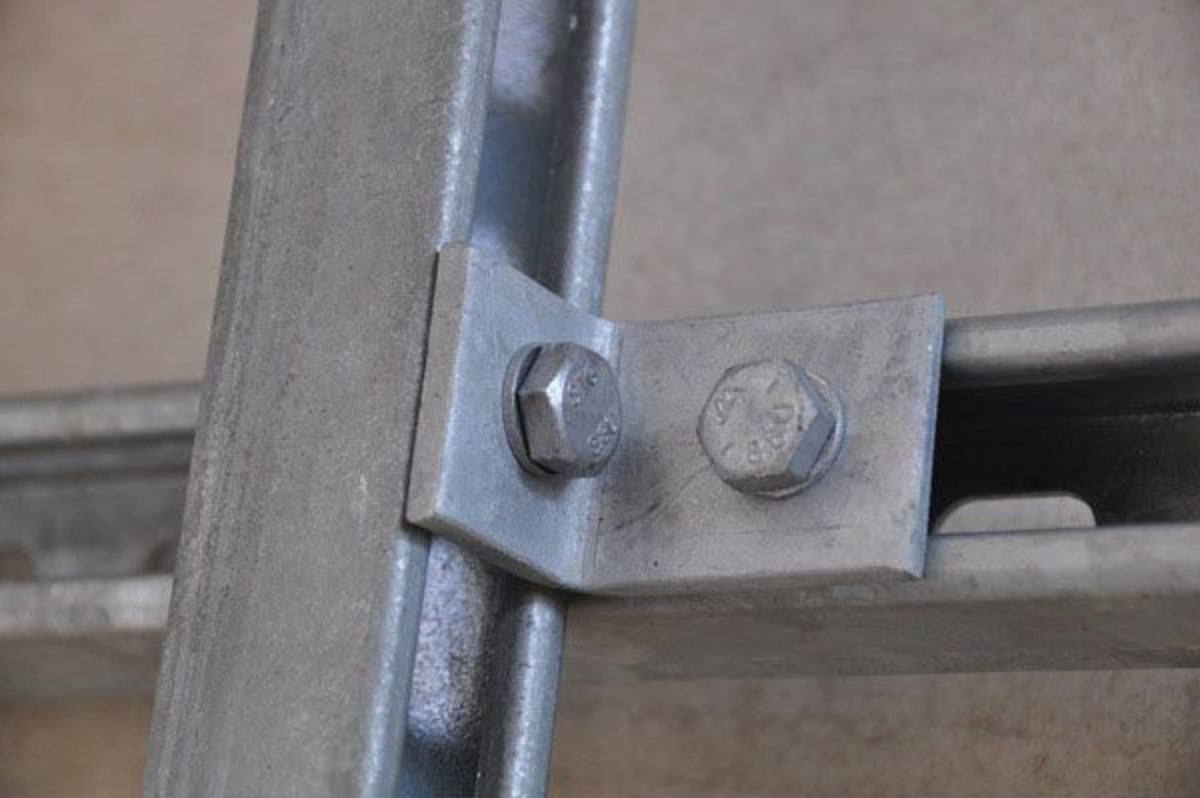 nVent Caddy 1-1 Hole Angle Bracket, Steel, EG, 2" x 1.875" (50.8 mm x 47.6 mm)