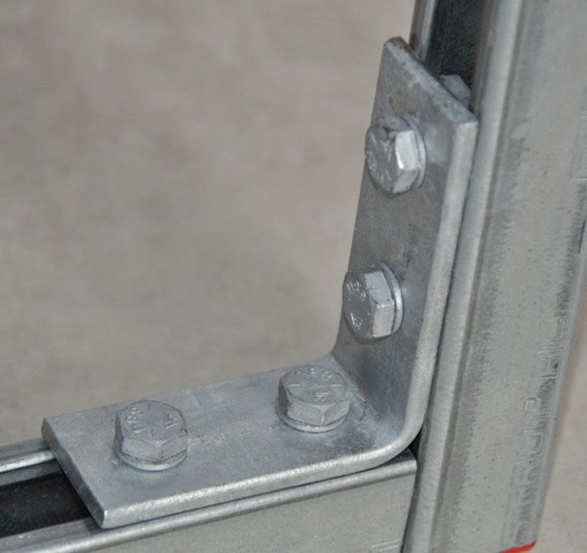 nVent Caddy 2-2 Hole Corner Angle Bracket, Steel, EG, 4.125" x 3.5" (104.78 mm x 88.9 mm)