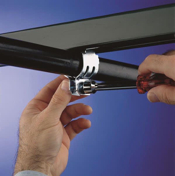 nVent Caddy RIGD0300EG RIGD Single Piece Strut Clamp for Pipe/Rigid Conduit, Steel, EG, 3" Pipe, 3.5" (88.9 mm) OD