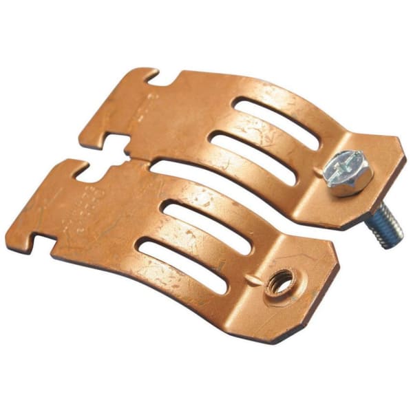 COPC Single Piece Strut Clamp for Copper Tube, 1 1/4" Copper Tube, 1 3/8" (34.9 mm) OD