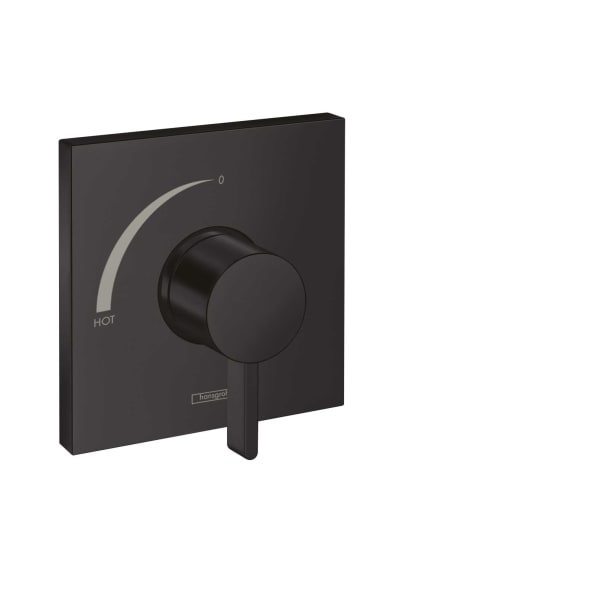 hansgrohe Ecostat Square Pressure Balance Trim in Matte Black