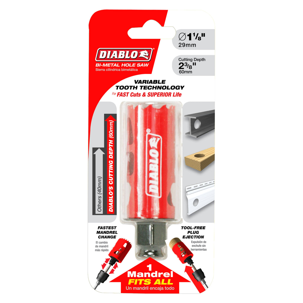 Diablo 1-1/8" Bi-Metal Hole Saw