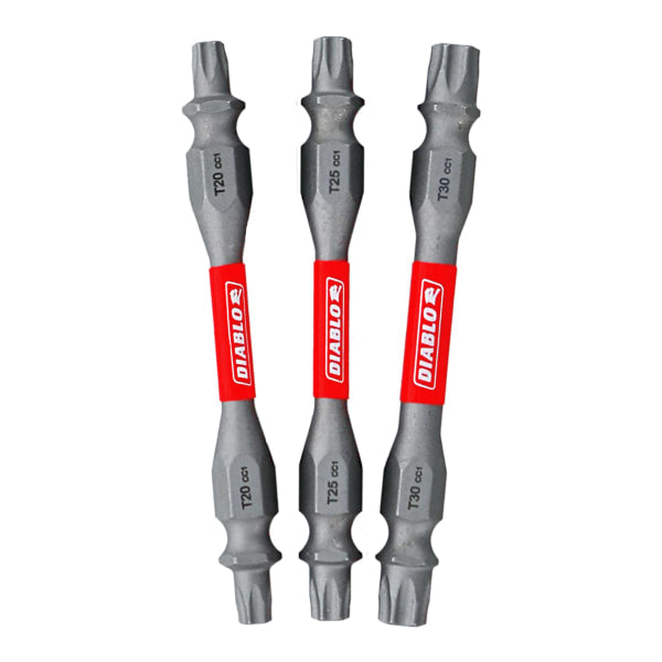 2-1/2" Double-Ended Torx Drive Bits (3-Piece)