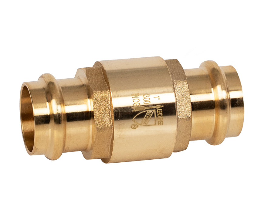 Jomar 105-626G 1-1/4" Press - Inline Check Valve, Press Expansion Connection, 200 WOG, Class 153