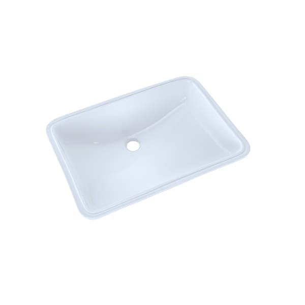 TOTO® 21-1/4" x 14-3/8" Large Rectangular Undermount Bathroom Sink with CEFIONTECT, Cotton White - LT540G#01