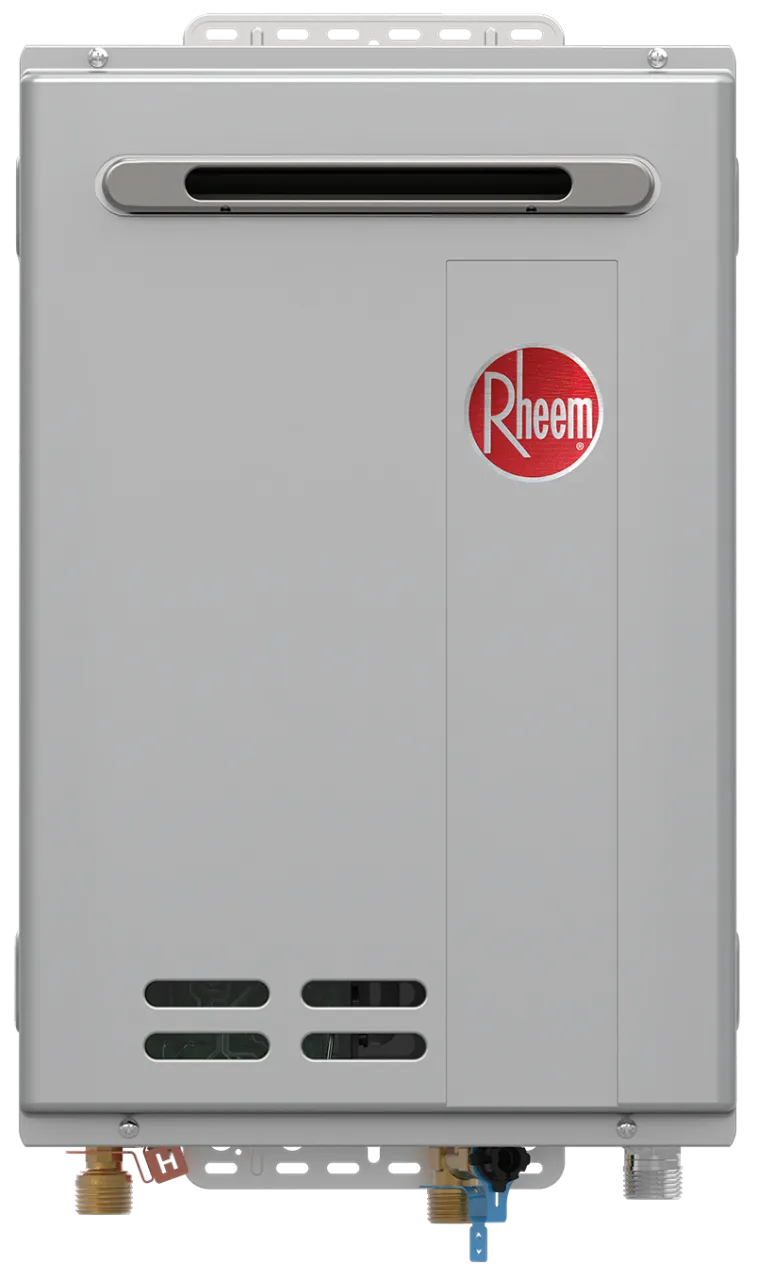 Rheem® RTG-95XLP-3 199,900 Btu/h RTG Series High Efficiency Non-Condensing Tankless Propane Water Heater for Outdoor Installation