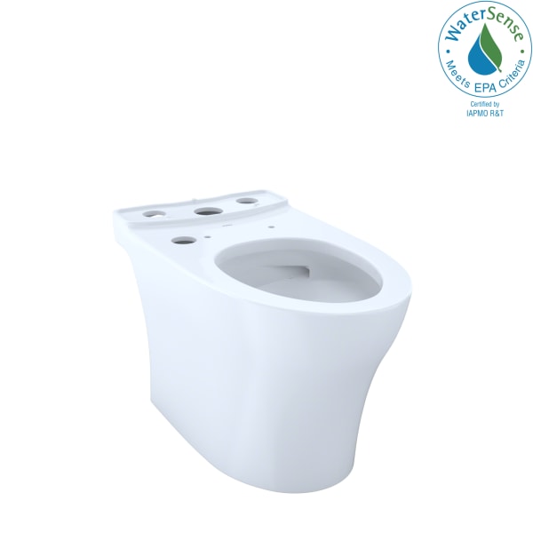 TOTO Aquia IV WASHLET+ Elongated Skirted Toilet Bowl with CEFIONTECT, Cotton White - CT446CEGNT40#01