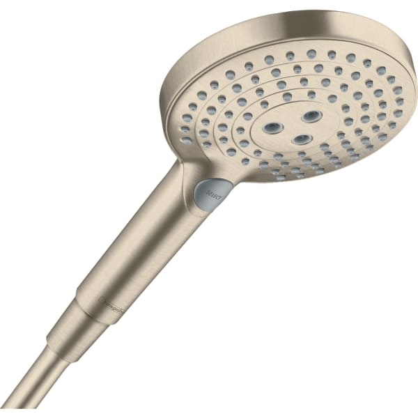hansgrohe Raindance Select S Handshower 120 3-Jet PowderRain, 1.75 GPM in Brushed Nickel