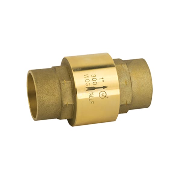 3/4" Solder - Inline Check Valve, Solder Connection, 300 WOG, Class 150