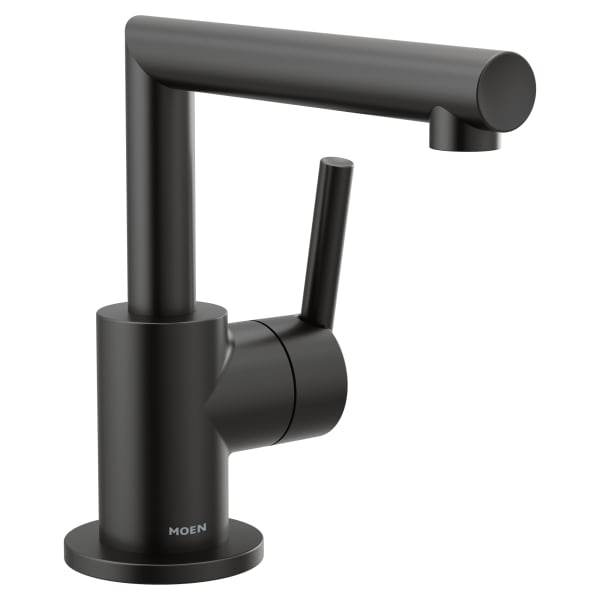 Moen Arris Single Hole Single-Handle Bathroom Faucet in Matte Black
