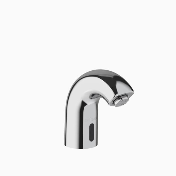 Sloan® Sensor Faucet (SF2150-4 CP FCT PEDESTAL 4" BATT OPER) Commercial Grade, ADA Compliant, Electronic, Sensor-Activated, Brass Pedestal Hand Washing Faucet with the following features: - Single Hole in Polished Chrome