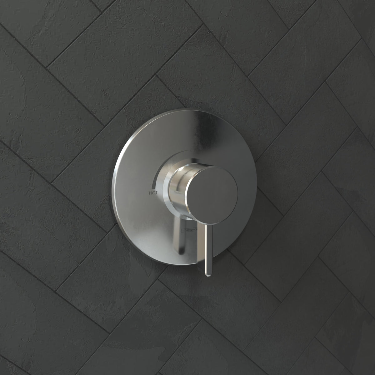 hansgrohe Ecostat Pressure Balance Trim S in Chrome