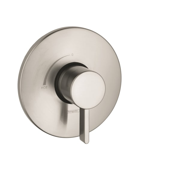 hansgrohe Ecostat Pressure Balance Trim S in Brushed Nickel