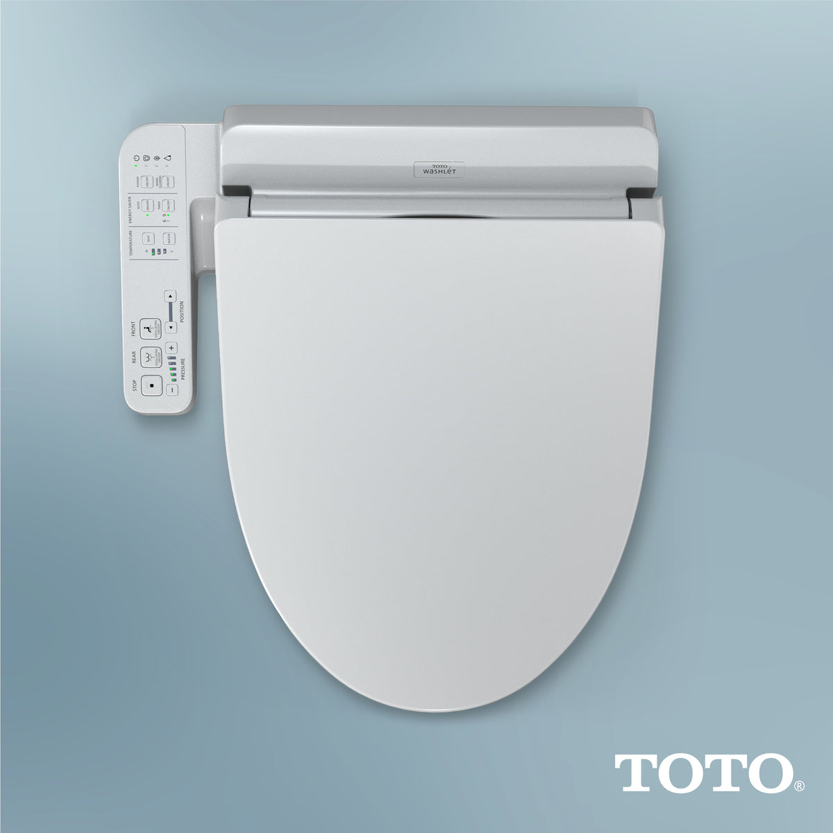 TOTO® WASHLET® A2 Electronic Bidet Toilet Seat with Heated Seat and SoftClose® Lid, Elongated, Cotton White - SW3004#01