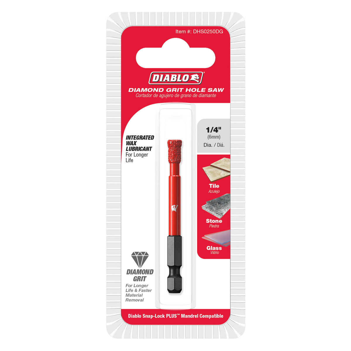 Diablo 1/4" Diamond Grit Hole Saw