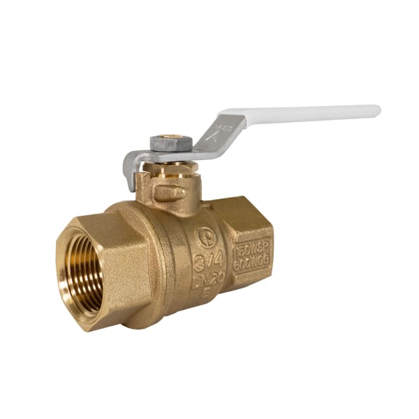 2" FIP - 2 Piece, Full Port, Threaded Connection, Dezincification Resistant Brass, 600 WOG