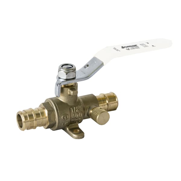 3/4" F1960 - Standard Port, 2 Piece, Expansion Pex Connection, 400 WOG, with Drain