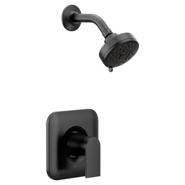 Moen Genta LX 1-Handle Posi-Temp Eco-Performance Shower Faucet Trim Kit in Matte Black (Valve Not Included)