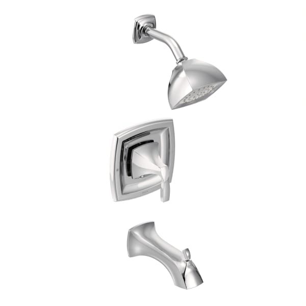 Moen Voss Posi-Temp Single-Handle Tub and Shower Trim Kit with Eco-Performance in Chrome (Valve Sold Separately)
