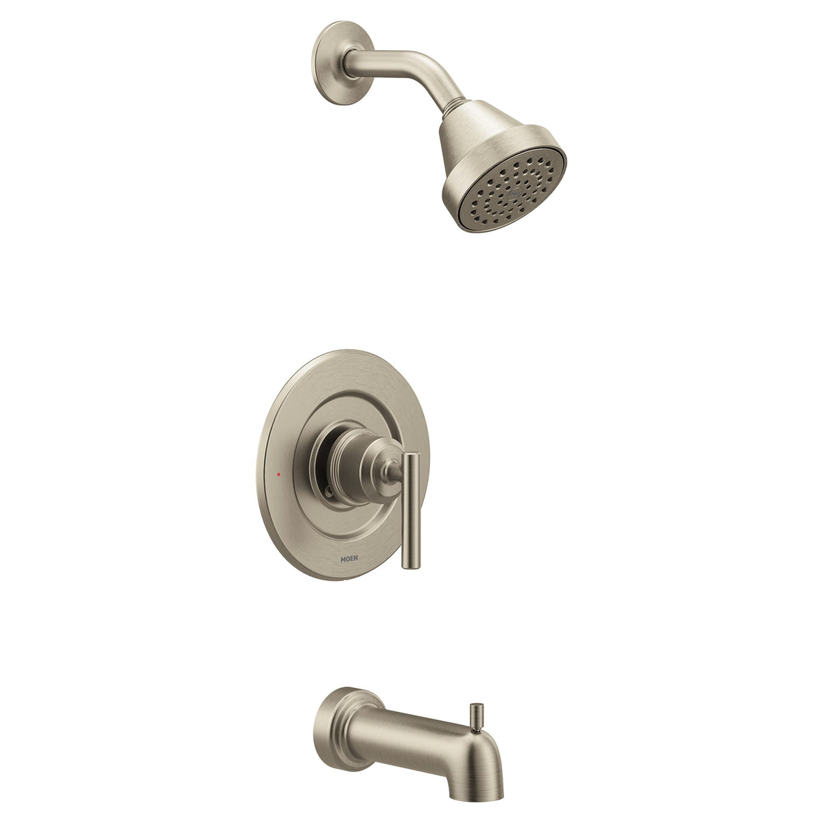 Moen T2903EPBN Gibson Single-Handle Posi-Temp Tub and Shower Faucet Trim Kit in Brushed Nickel (Valve Not Included)