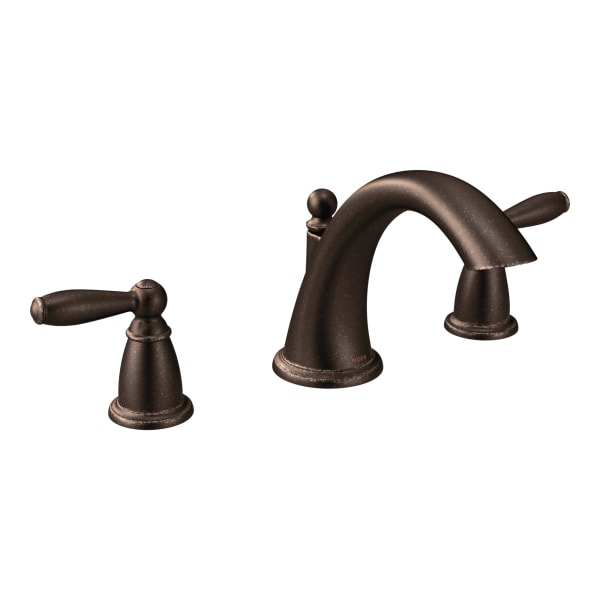 Moen Brantford 2-Handle Deck-Mount Roman Tub Faucet Trim Kit in Oil Rubbed Bronze (Valve Sold Separately)
