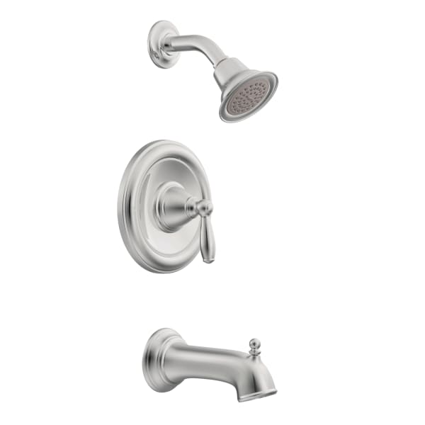 Moen Brantford 1 Handle Eco Tub and Shower Trim Kit in Chrome