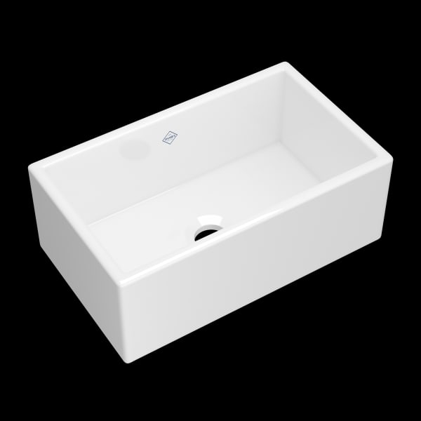 Shaker™ 30" Single Bowl Farmhouse Apron Front Fireclay Kitchen Sink in White (WH)